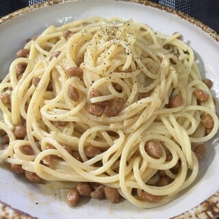 納豆マヨネーズパスタ